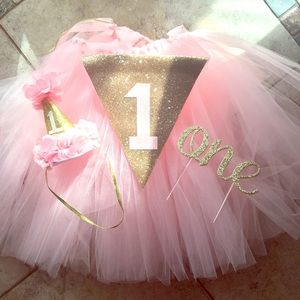 Baby Girl First Birthday Decor